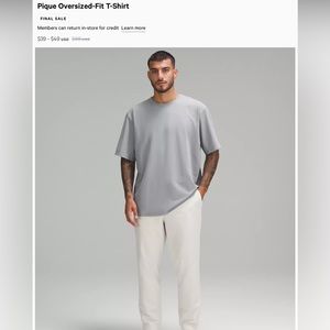 *NEW* Lululemon pique oversized fit T